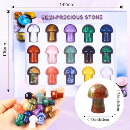 12PCS Natural Star Shaped Gemstones Set 0.8inch Worry Stones Mini Star Crystal Polished Star Pocket Gems Star Shaped for DIY Meditaion Reiki Balancing Decor Rock Kids Beginners