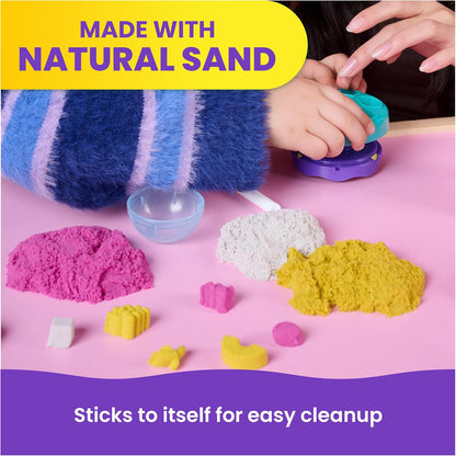 Kinetic Sand, Smoothie Mixer Playset with 14 oz Play Sand, Tools & Popsicle Mold, Play Food Toy, Arts and Crafts Kids Toys for Girls & Boys Ages 5 and up