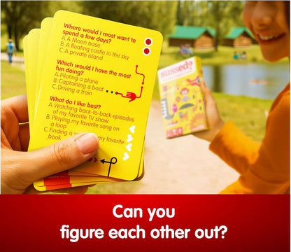 SUSSED The Wacky ‘What Would You Do’ Social Card Game - Simple Fun for Kids, Teens and Adults - Easy Family Travel Game for Road Trips - Ages 7 and Up - Orange Deck