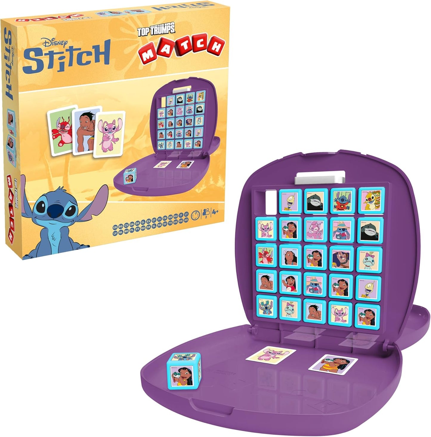 Top Trumps Match Game Lilo & Stitch - Family Board Games for Kids and Adults - Matching and Memory for Two Player Kids Game - Memories and Learning Fun Time for 4 and up