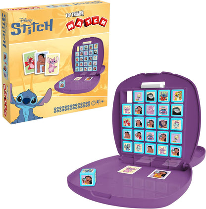 Top Trumps Match Game Lilo & Stitch - Family Board Games for Kids and Adults - Matching and Memory for Two Player Kids Game - Memories and Learning Fun Time for 4 and up