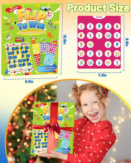 Matching Memory Game for Kids Ages 3-5 4-8, Car Airplane Travel Toys Games Activities for 3-5, Road Trip Essentials for Kids Toddlers, Board Games for Kids 4-6, Birthday Gifts for Kids Boys Girls