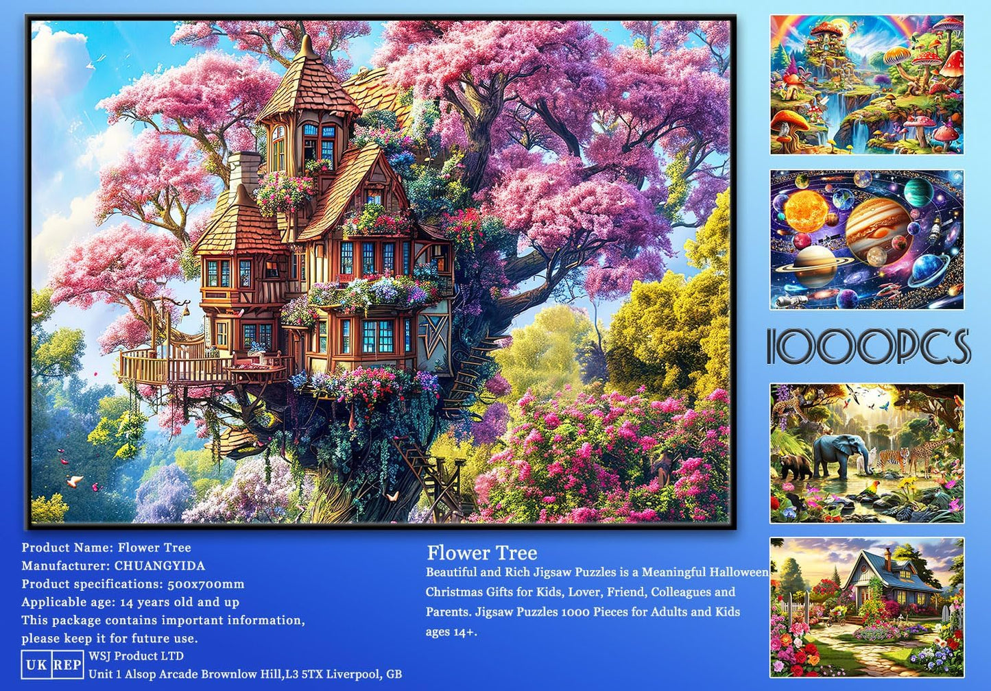 Jigsaw Puzzles for Adults 1000 Piece Puzzle for Adults 1000 Pieces Puzzle 1000 Pieces-Idyllic Rural Summer Landscape