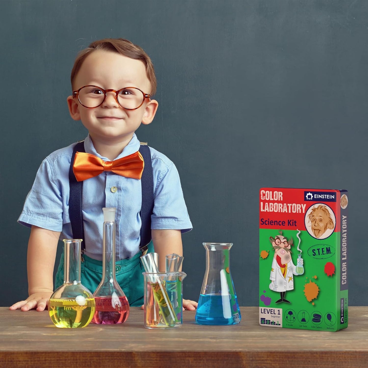 Einstein’s Optical Illusion LAB Science Kit for Kids. STEM for Boys & Girls Aged 8 and Above. 14 Exciting Experiments Inside/Detailed Picture Guide Included. Award Winning Kit
