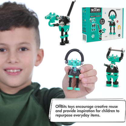 The Off Bits CareBit Build Your Own Robot Toy Construction Set, Educational Gift STEM Activities Learning Kit, Creative Build and Play Model Kit Steam Toys for 6 7 8 9 10+ Year Old Boys & Girls