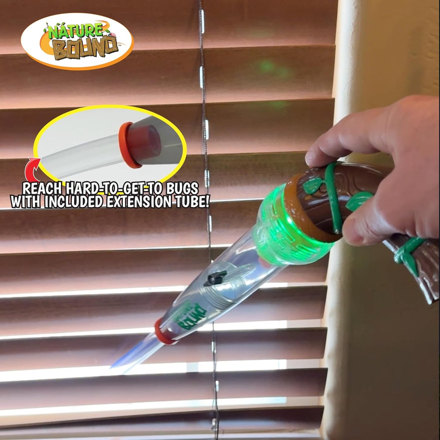 Nature Bound Bug Catcher Vacuum with Light Up Critter Habitat Case, Eco-Friendly Outdoor Toys for Kids, Includes Vacuum and Cage, Bug Vacuum for Kids Toy, Bug Catcher Vacuum