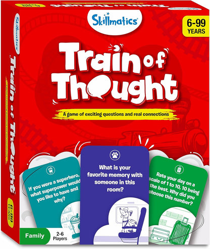Skillmatics Card Game - Train of Thought, Fun for Family Game Night, Educational Toys, Travel Games for Kids, Teens and Adults, Gifts for Boys and Girls Ages 6, 7, 8, 9 and Up