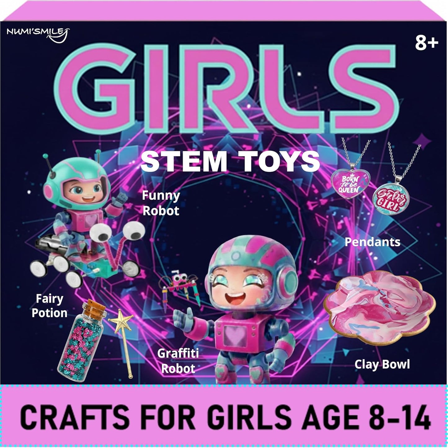 Science Robotics Kit STEM Toys for Boys, DIY Educational Arts and Crafts for Kids, Science Experiments Building Project, Best Birthday for Boys & Girls Age 8 9 10 11 12 Years Old