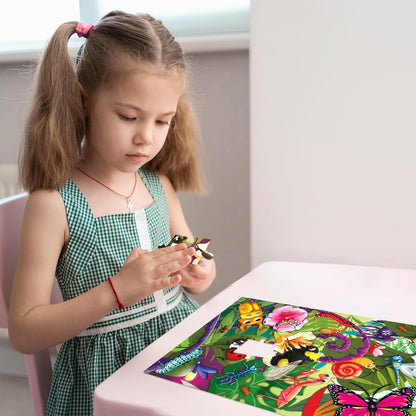 QUOKKA Puzzles for Kids Ages 4-6 – 4 x 48 Pieces Jigsaw Puzzles for Toddlers 2-4 – Children's Game Ages 3-5 for Learning Farm Animals – Educational Preschool Toy for Boys and Girls 4-8 Years Old