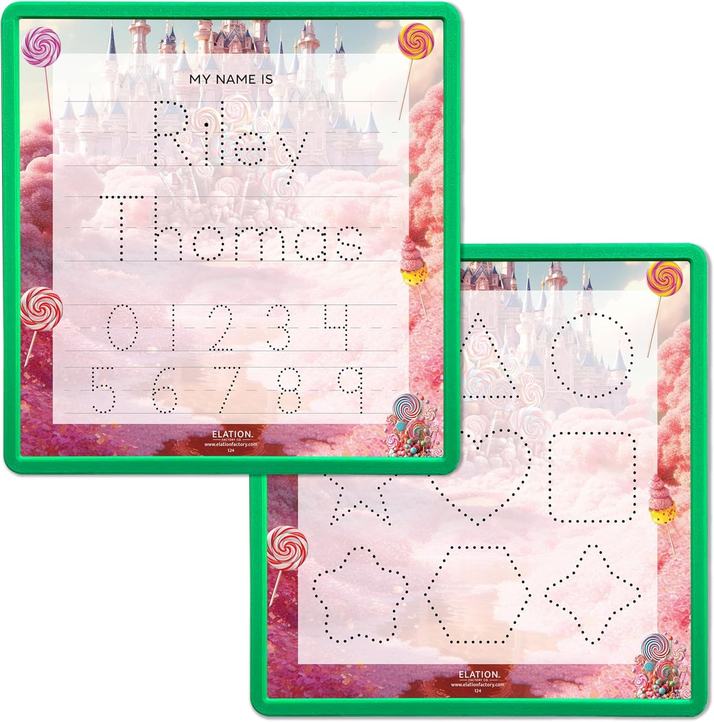 Kid's Name Tracing Board | Dry Erase Letter Tracing | Reusable Name Board | Alphabet Letters | Personalized | Candy Theme