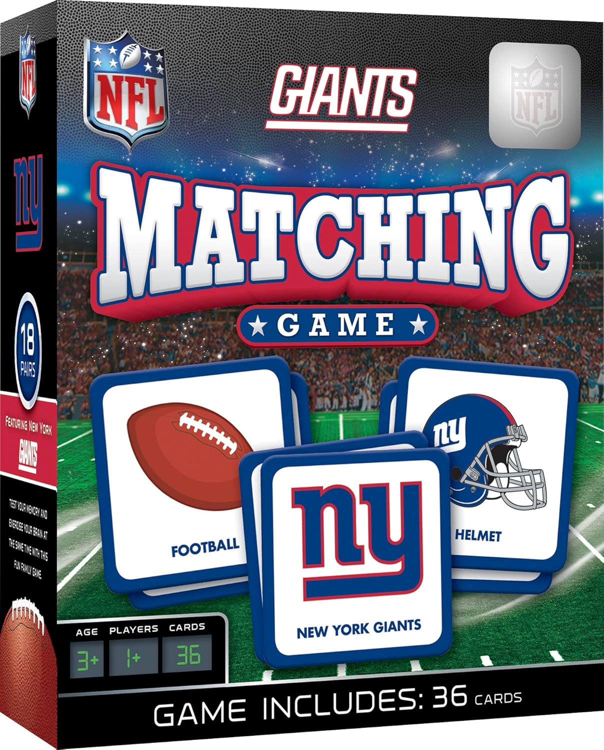 MasterPieces Sports Games - NFL Matching Game - Game for Kids and Family - Laugh and Learn