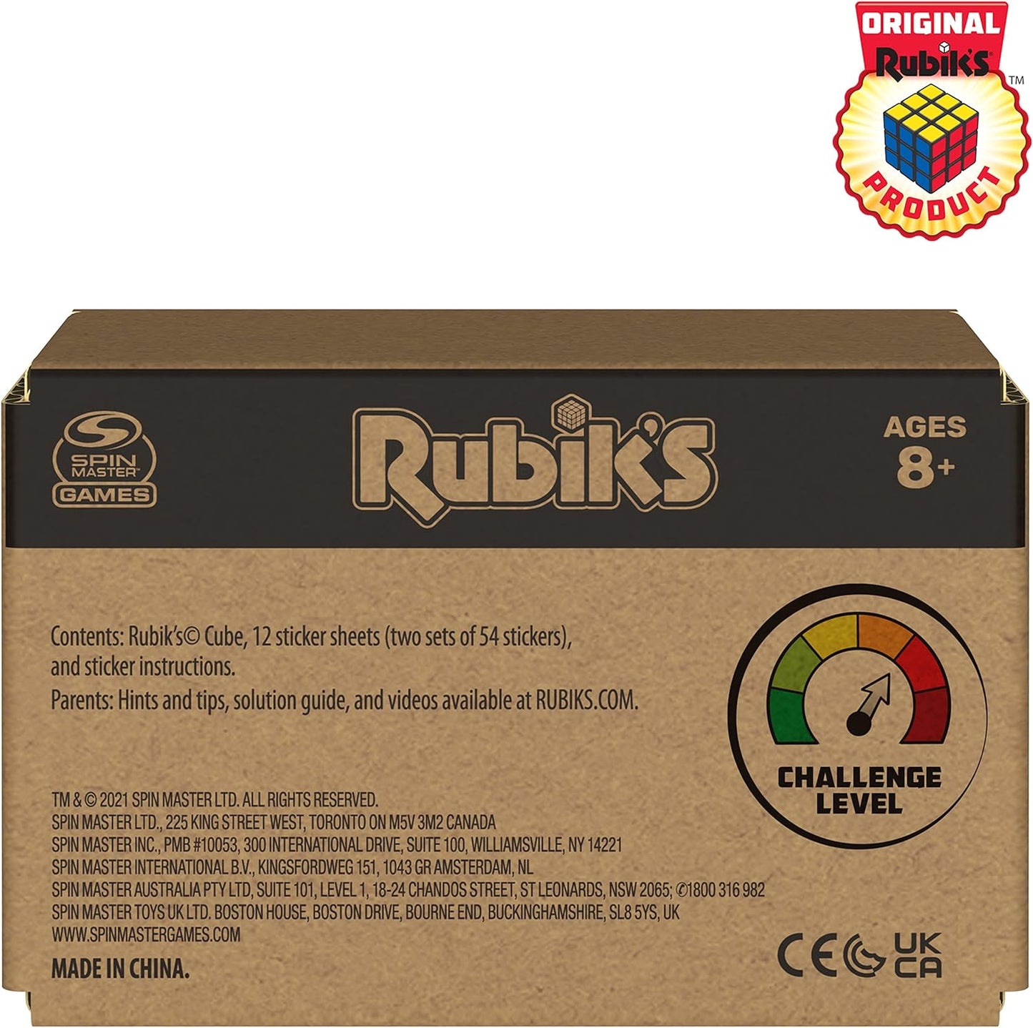 Rubik’s Cube, Special Retro 50th Anniversary Edition, Original 3x3 Cube Collectible & Desk Décor, Problem-Solving Brain Teaser, Fidget Toy, Sensory Puzzle for Adults, Teens, Kids, for Ages 8 & Up