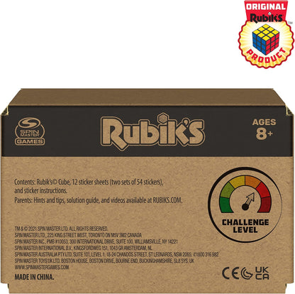 Rubik’s Cube, Special Retro 50th Anniversary Edition, Original 3x3 Cube Collectible & Desk Décor, Problem-Solving Brain Teaser, Fidget Toy, Sensory Puzzle for Adults, Teens, Kids, for Ages 8 & Up