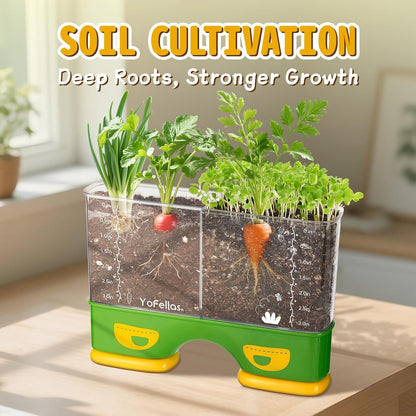 Root Viewer Science Kit for Kids – Grow Your Own Plant STEM Toy & Gardening Kit for Ages 6-12 – Educational Gift for Boys & Girls with Soil, Hydroponics, Journal & Stickers