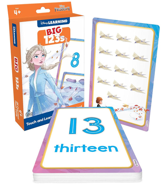 Disney Learning Frozen 2 BIG Number Flash Cards for Counting Numbers 0-25, Numbers Flash Cards for Kids Ages 4-8, Preschool, Kindergarten, and 1st Grade, Math Flash Cards