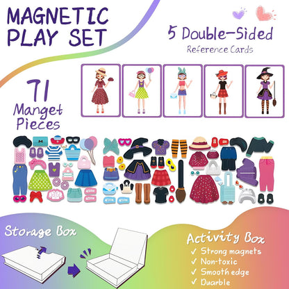 Marble Run for Kids, Vertical Magnetic Marble Maze Track with Doodle Board & Residue-Free Nano-Adhesive, STEM Explorers Brain Teaser Toy for Boys Girls Ages 3-12, Creative Thinking Games Gifts