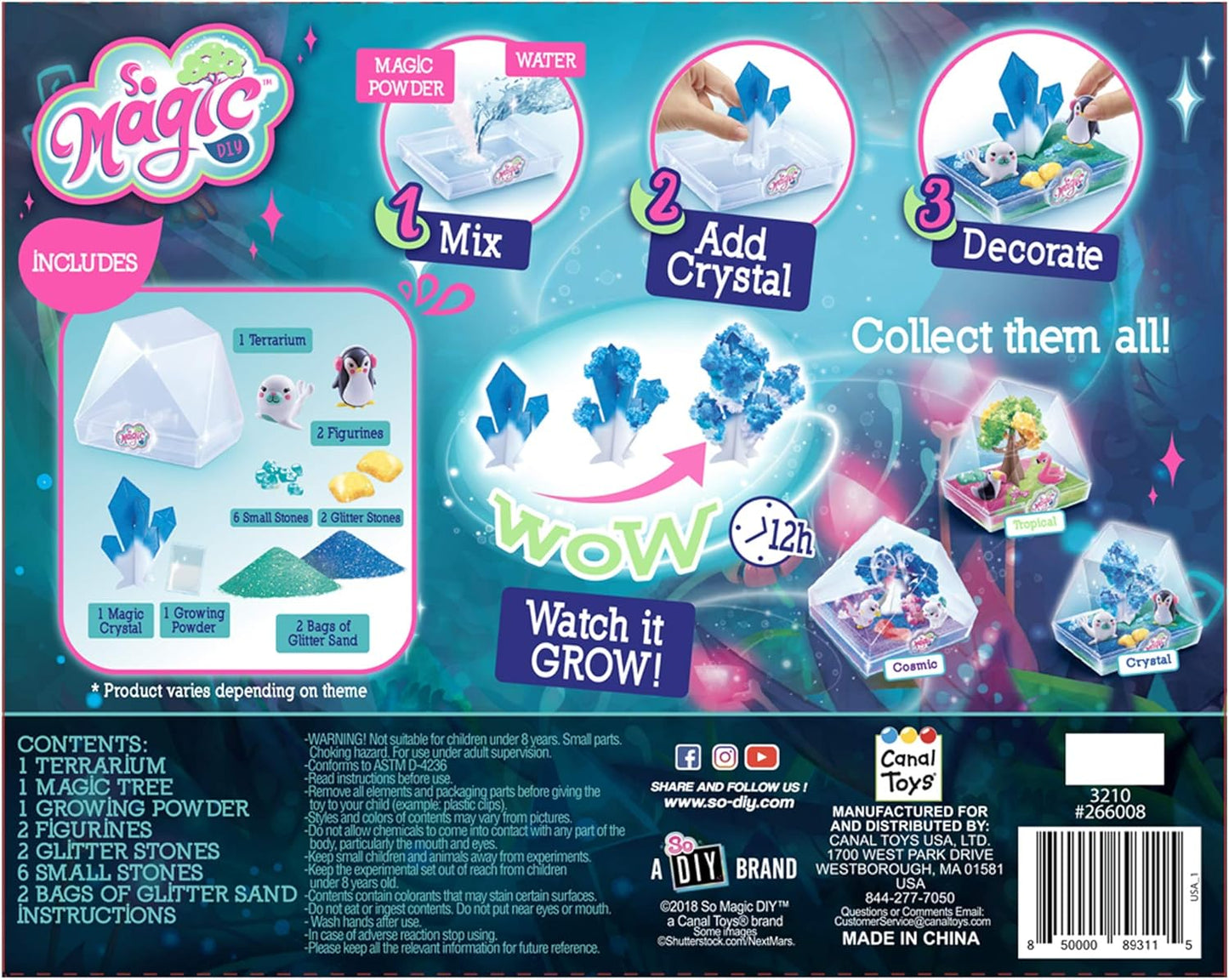 Canal Toys So Magic DIY Medium - Magic Terrarium Kit- Crystal