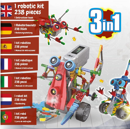 Science4you Robotics Betabot - Stem Robotics Kit for Kids 8-12+, 126 Pieces Included, Robot Building Kit for Kids, Robot Toys, Game, Gift for Boys and Girls Ages 8 9 10 11 12+