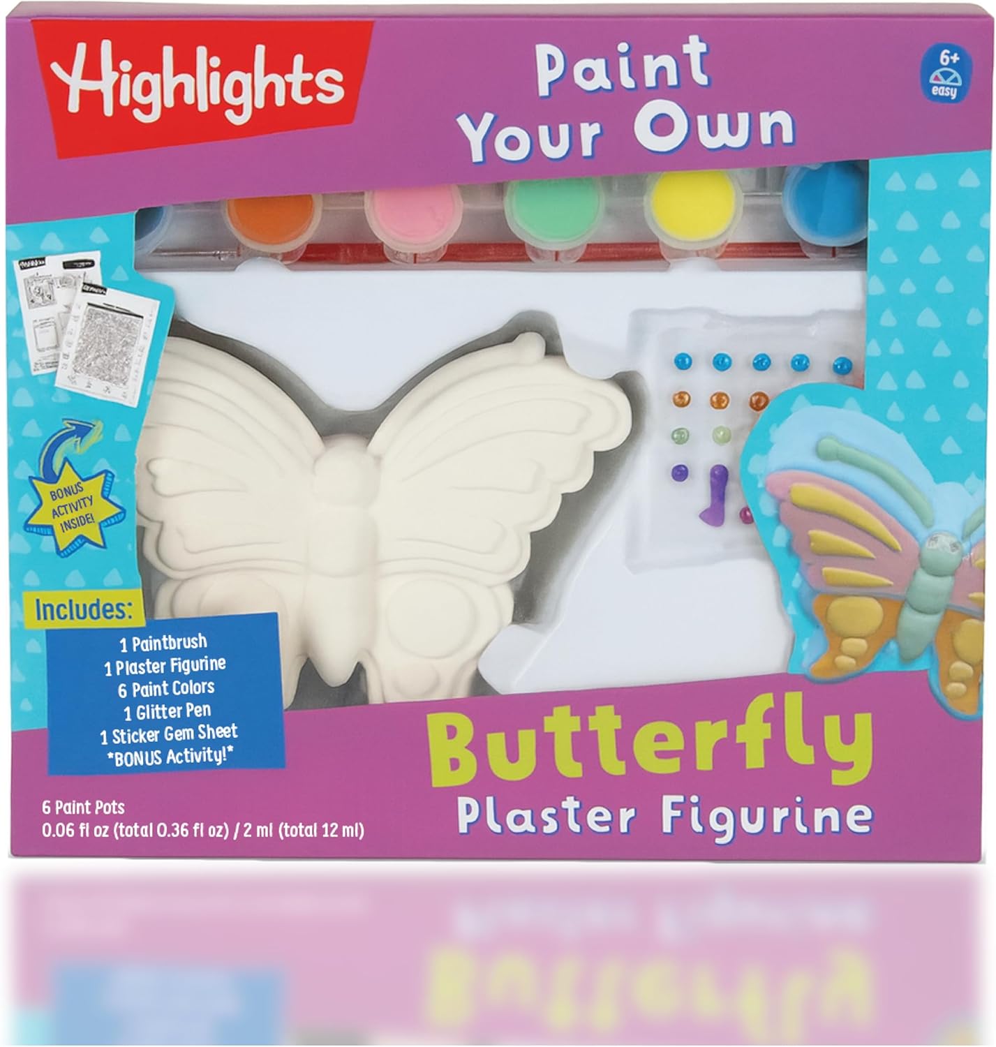 Highlights Paint Your Own Plaster Figurine & Activity Kits – DIY Art Sets with Figurines, Paints, Brush & Bonus Activities – Multiple Themes – Ages 6+