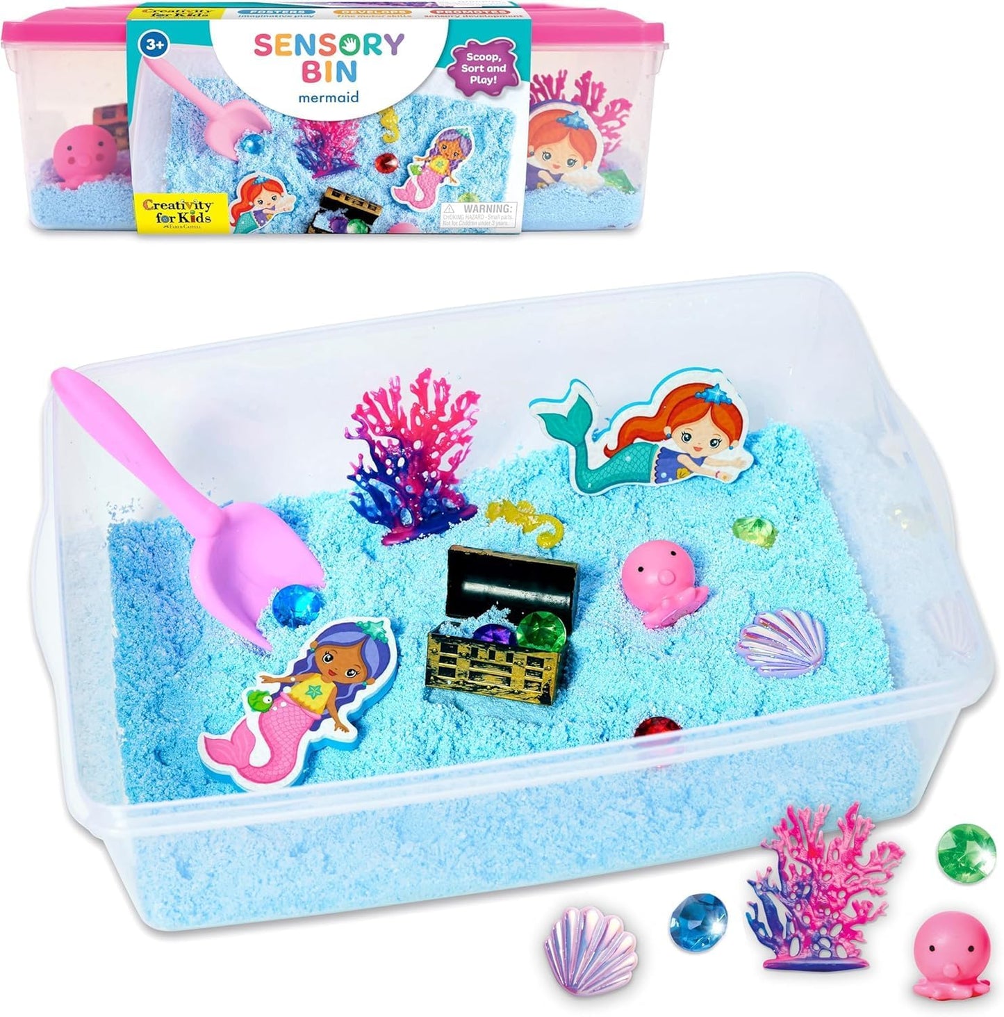 Creativity for Kids Sensory Bin: Dinosaur Dig - Toddler Sensory Toys, Sensory Bin Filler and Toddler Activities for Boys and Girls, Dinosaur Toys for Kids Ages 3-5+