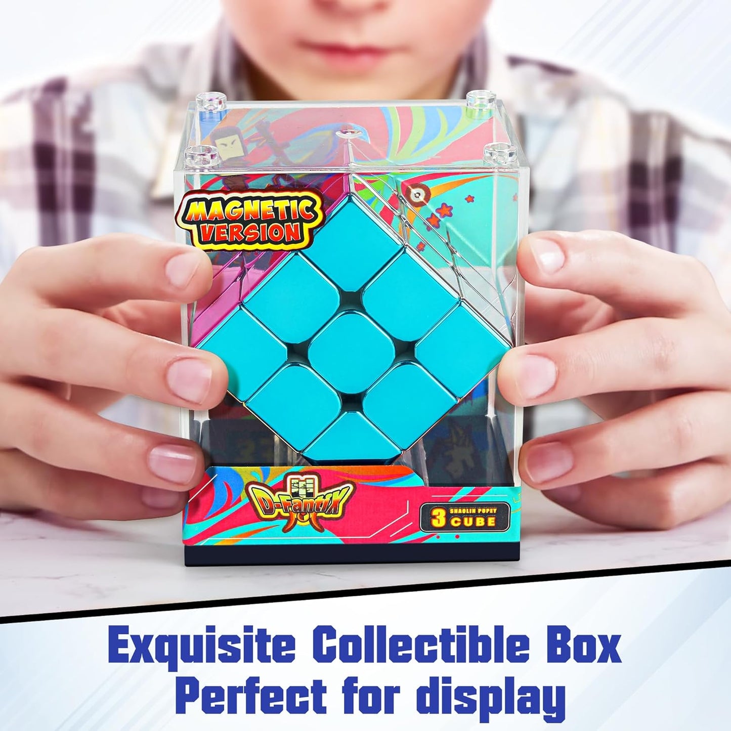 D-FantiX Cyclone Boys 3x3 Speed Cube Stickerless Magic Cube 3x3x3 Puzzles Toys (56mm)