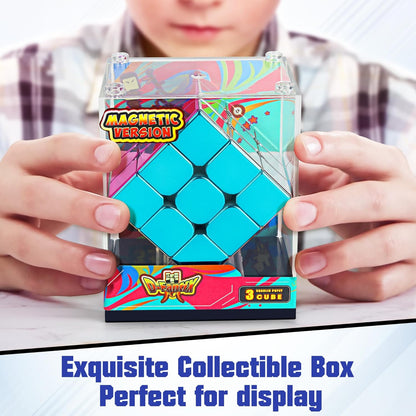 D-FantiX Cyclone Boys 3x3 Speed Cube Stickerless Magic Cube 3x3x3 Puzzles Toys (56mm)