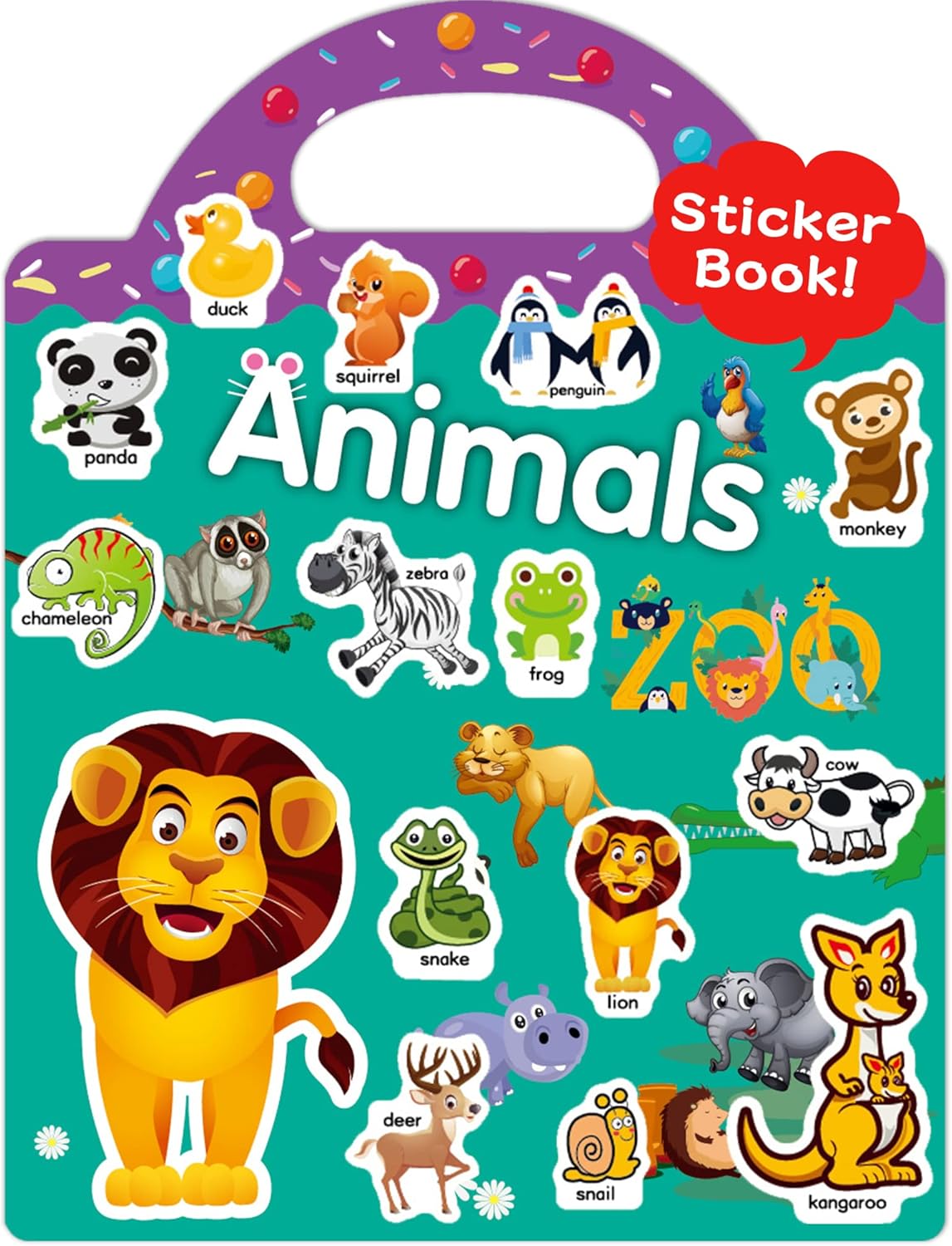 Benresive Reusable Sticker Books for Toddlers, Fun Travel Stickers for Kids, Toddler Sticker Book, Crafts Activities for Toddlers, 3 and Up Birthady Gifts - Vehicle