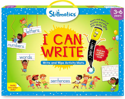 Skillmatics I Can Write PAW Patrol - Reusable Preschool Learning Activities, Educational Toy and Game, Back to School Supplies, Gifts for Students, Kids, Toddlers Ages 3, 4, 5, 6