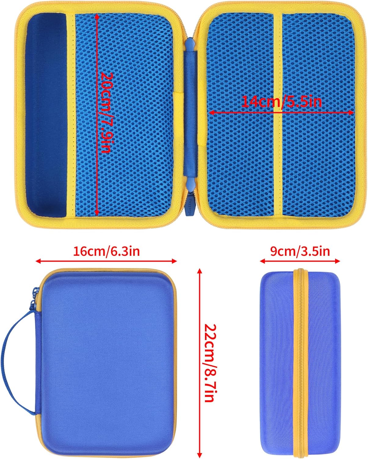 Storage Case Compatible with Leapfrog Fridge Phonics Magnetic Letter Set (Blue + Yellow)