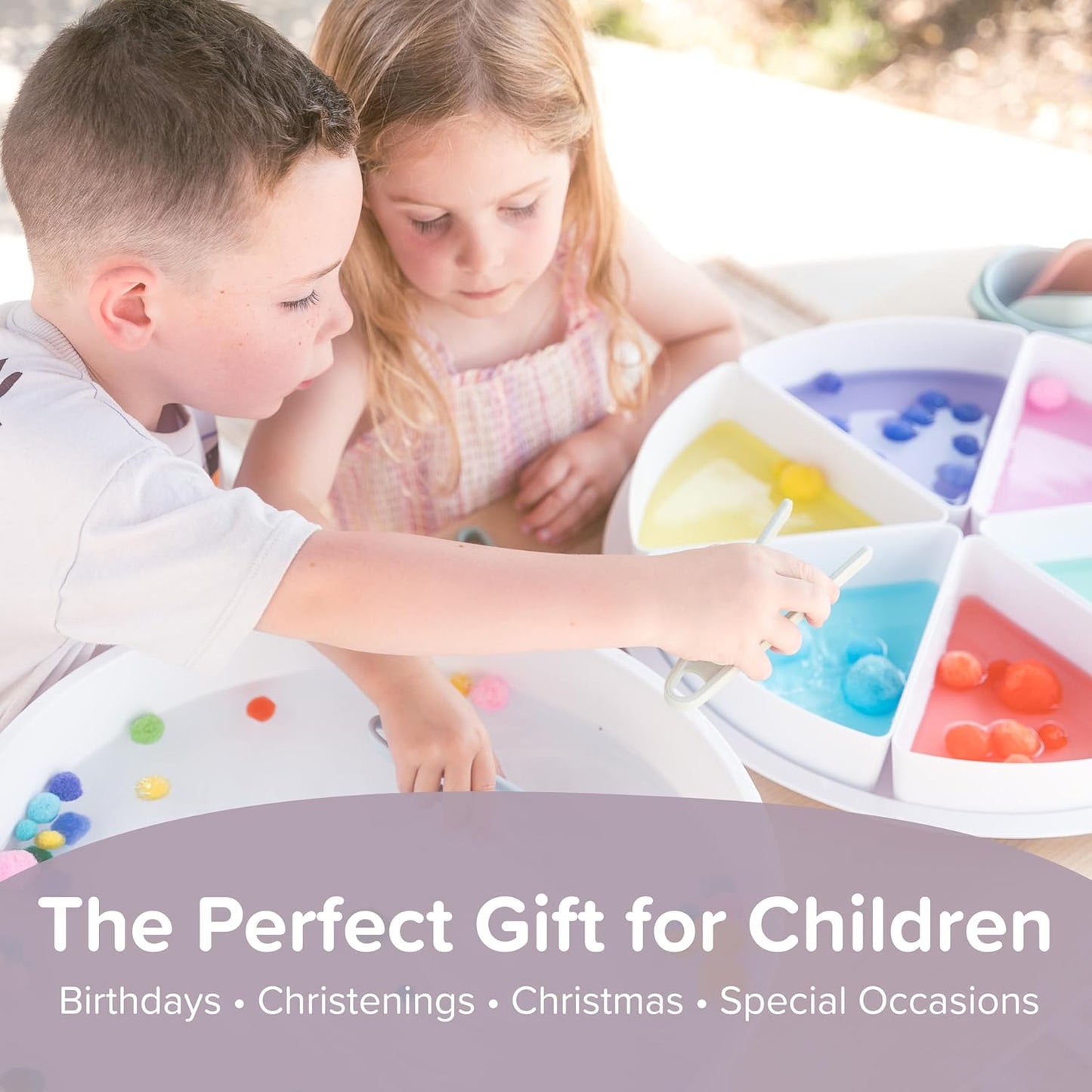 Inspire My Play Starter Bundle - Sensory Bin with Lid and Removable Storage Inserts