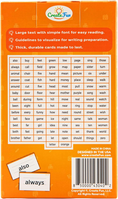 106 Sight Words Flash Cards Pre K for Ages 3-4, Dolch & Fry Sight Word Reading Games, Homeschool Supplies for Preschool with 7 Educational Game Ideas