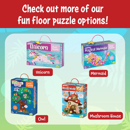 Peaceable Kingdom Giant Floor Puzzles with Uniquely Fun Shaped Pieces for Kids Ages 3+ Gifts for Boys and Girls - Racecar