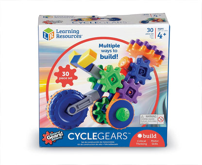 Learning Resources Gears! Gears! Gears! Cycle Gears, STEM Activities, Fine Motor Skills, Toddler Explorer Kit, Science and Construction, Boys and Girls Gifts, 30 Pieces, Ages 4+