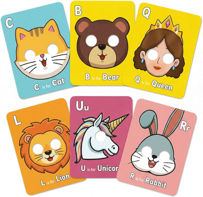 Giant Animal Alphabet Flash Cards - 26 Uppercase & Lowercase Letter Cards - Professional Literacy Tool for Preschool & Kindergarten Learning