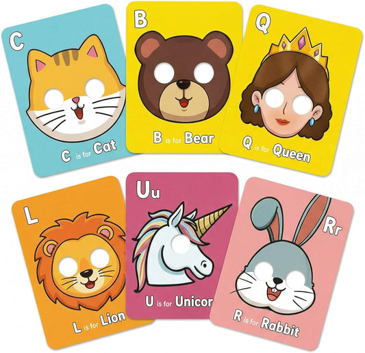 Giant Animal Alphabet Flash Cards - 26 Uppercase & Lowercase Letter Cards - Professional Literacy Tool for Preschool & Kindergarten Learning