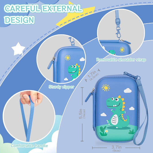 Leayjeen Kids Smartphone Case Compatible with Kikapabi/Joozfee/Prysyedawn 2.8" Touchscreen Toddler Learning Play Toy Phone,Birthday Gifts for Girls Age 3-10 Kids Toys Cell Phone-Purple(Case Only)