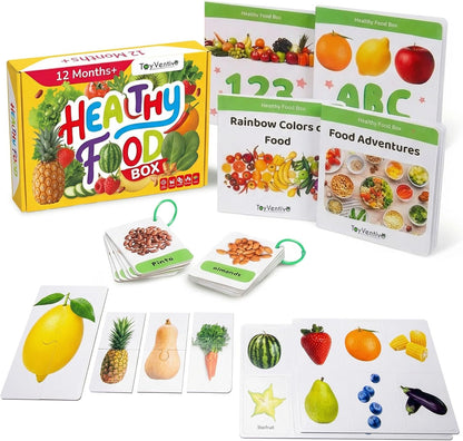 Preschool Montessori Learning Kit With Busy Book For Toddlers 1-3- Baby Flash Cards - Quiet Activity Books - Puzzles Ages 2-4 - Flashcards 3-5 Years - 1 Year Old Boy Gifts -1st Birthday Toys For Girls