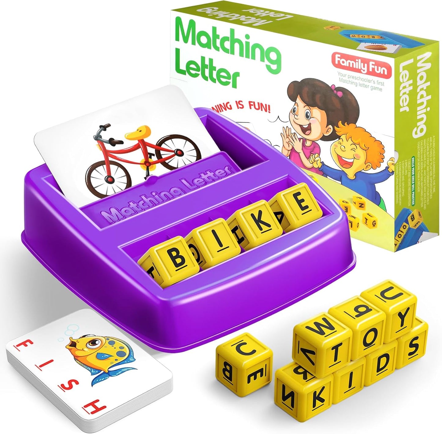 NARRIO Educational Toys for 3 4 5 Year Old Boys Gift, Matching Letter Game Preschool ABC Learning Toys for Kids Ages 4-8 Years, Christmas Birthday Gifts for 3-6 Year Old Boys Toddler Toys Age 2-4