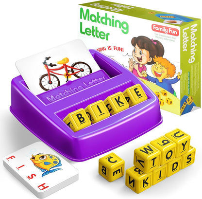 NARRIO Educational Toys for 3 4 5 Year Old Boys Gift, Matching Letter Game Preschool ABC Learning Toys for Kids Ages 4-8 Years, Christmas Birthday Gifts for 3-6 Year Old Boys Toddler Toys Age 2-4