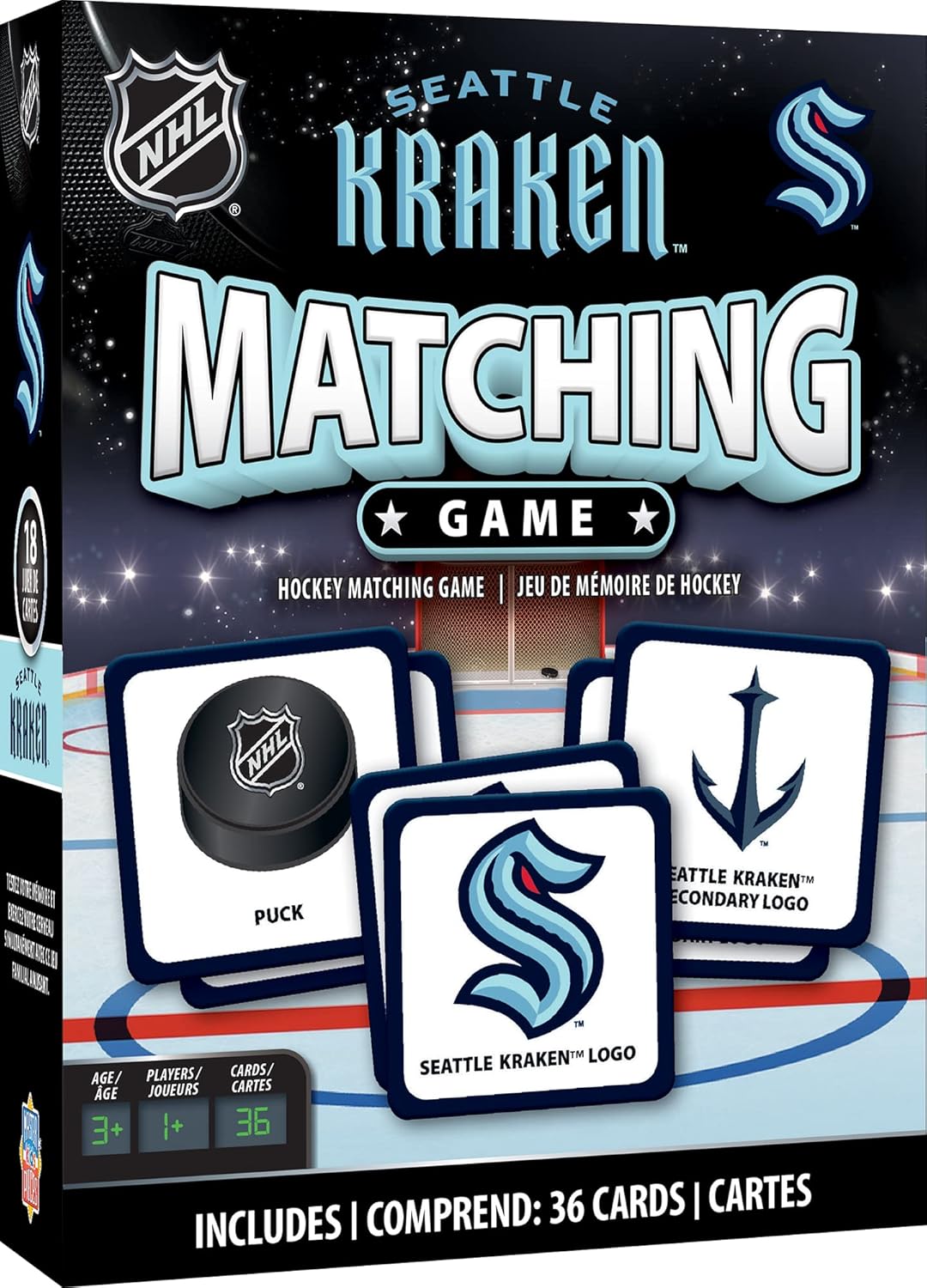 MasterPieces NHL Chicago Blackhawks Matching Game, For Ages 3+ - Fun Family Entertainment for Kids and Adults - Educational, Engaging, and Perfect for Game Night, Interactive Classroom Activities