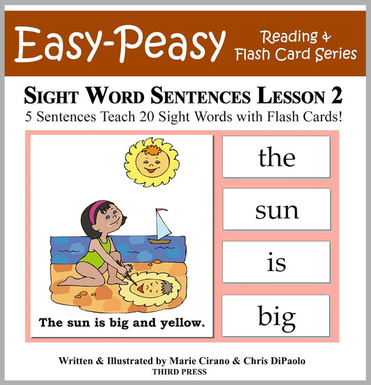 Sight Word Sentences Lesson 2: 5 Sentences Teach 20 Sight Words with Flash Cards (Learn to Read Sight Words)