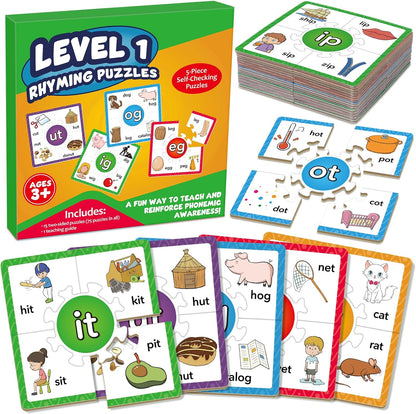 Edulok Phonics Puzzle Games, Spelling Games, Phonics Flash Cards, Sight Word Flash Cards for Toddlers, Learning Educational Toys, Kids Preschool Learning Activities, Homeschool Supplies, Learn to Read