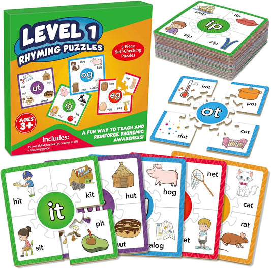 Edulok Phonics Puzzle Games, Spelling Games, Phonics Flash Cards, Sight Word Flash Cards for Toddlers, Learning Educational Toys, Kids Preschool Learning Activities, Homeschool Supplies, Learn to Read