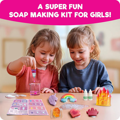 Doctor Jupiter Glam Science, DIY Makeup Craft Kit for Girls Ages 6+ | 50+ Beauty Recipes - Make Your Own Makeup, Perfume, Lip Gloss, Bath Bomb| Birthday Gift Ideas for 6-7-8-9-10-11-12 Year Olds