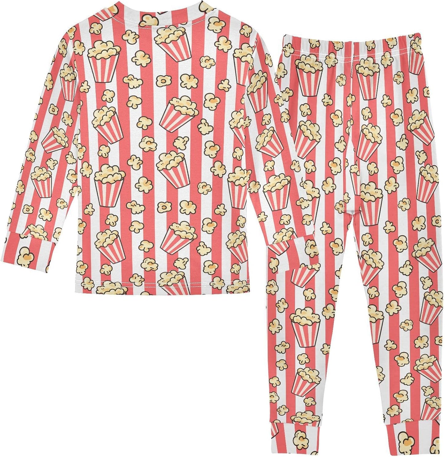 ALAZA Shark Starfish Palm Tree 2 Piece Pajama Set Long Sleeve Top and Pants Sleepwear Unisex - Colors A