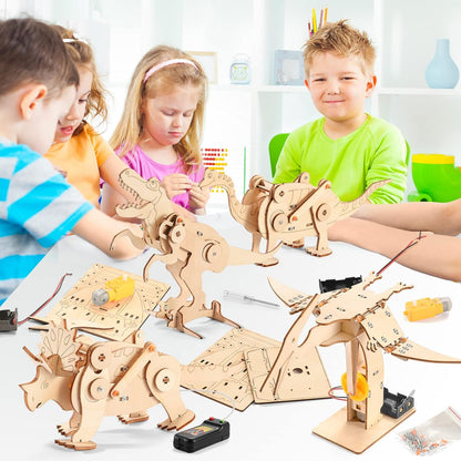 STEM Science Kits for Kids Ages 8-12 8-10, Wood Building Crafts Kits for Boys, STEM Toys for Ages 8-13 9 10 11 Year Old Gifts, Kids Science Engineering Experiment Projects, 3D Wooden Puzzles 10-12