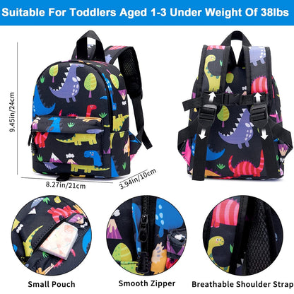 Accmor Toddler Backpack Leash with Anti Lost Wrist Link, Cute Mini Child Walking Harnesses Keep Kids Close Back Pack Rope Tether Rein for Baby Boys (Pink/Unicorn)