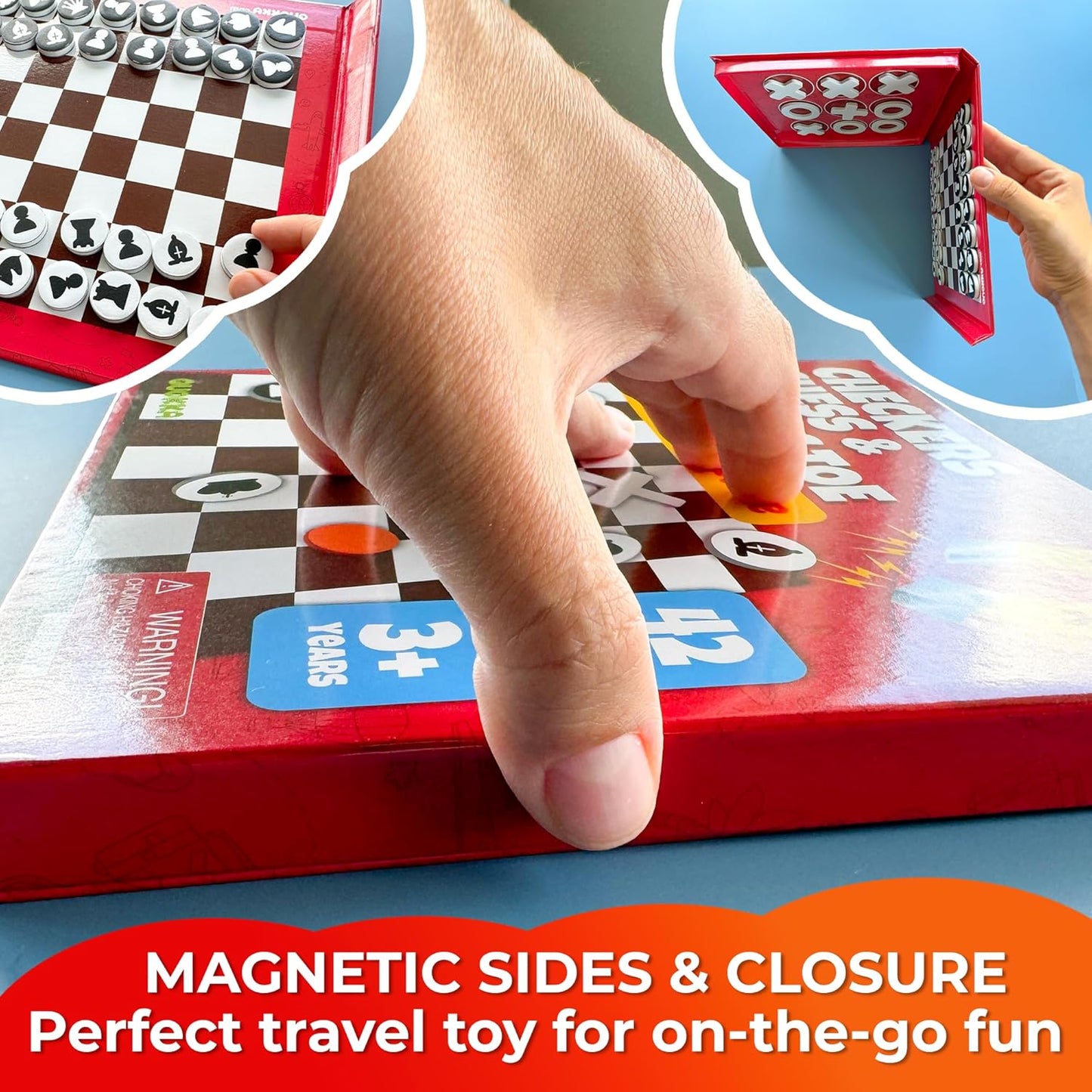 QUOKKA Magnetic Puzzles for Kids Ages 4-6 – Magnetic Fractions Learning Set for Kids 6-12 – Math Games for Homeschooling, Classrooms & Travel – 110 Magnets, 12 Task Pages, Marker – Toddler Travel Toys