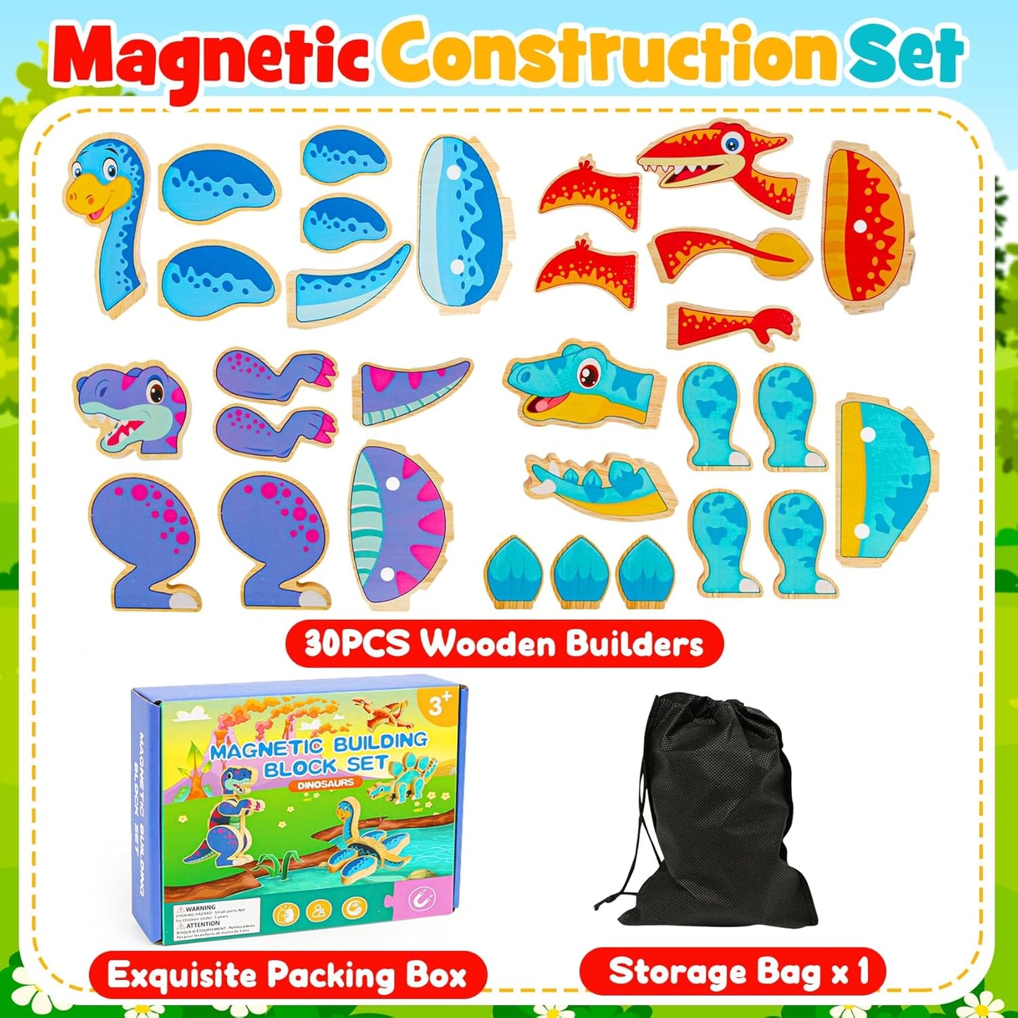 Robot Toys for Kids 3-5,Montessori Wooden Learning Toy with Take Apart Features Robots,STEM Educational Play Fine Motor Games for Toddler Boys Girls