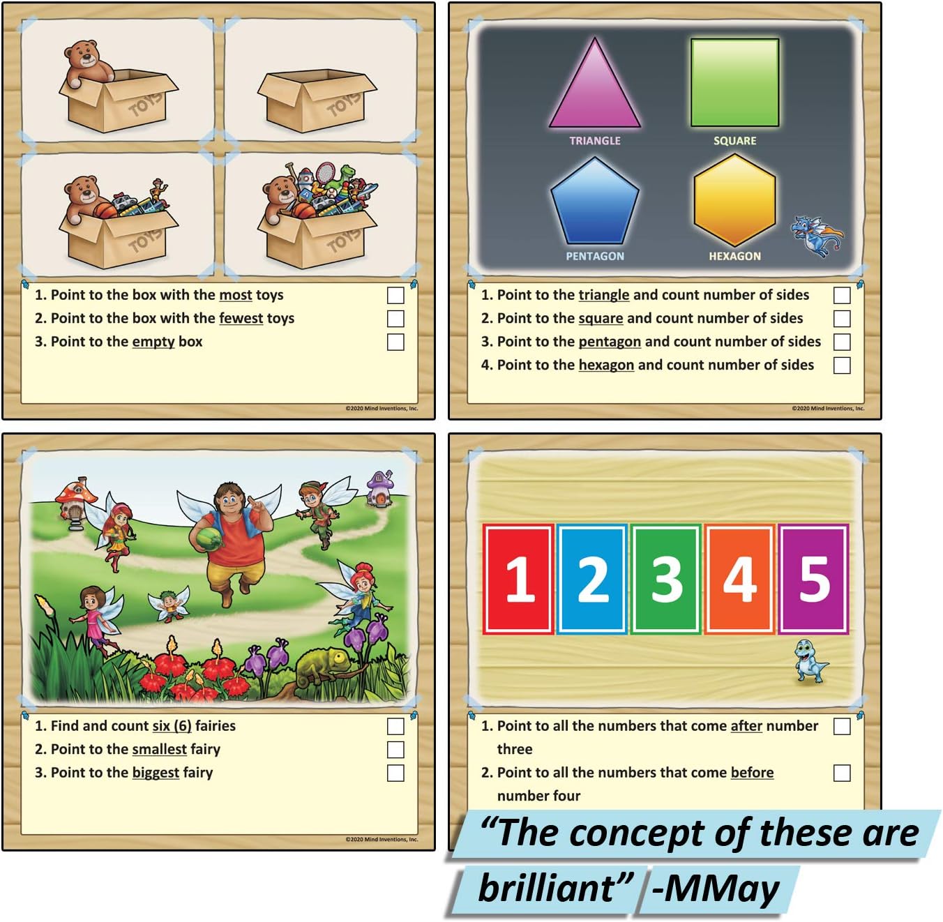 Gifted and Talented Flashcards (Wipe Clean) - Essential Verbal Concepts and Vocabulary; for Pre-K - Kindergarten; 90 flashcards with Over 200 Questions, Stickers, Fun Activities, Games, Pen Included